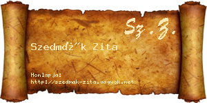 Szedmák Zita névjegykártya